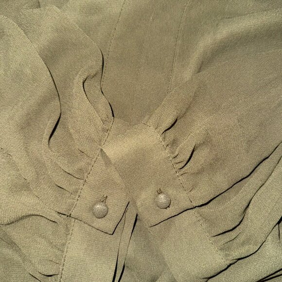 Vince Camuto Solid Long-Sleeve Split-Neck Tiered baby Doll Dress Size 2X - Picture 15 of 15